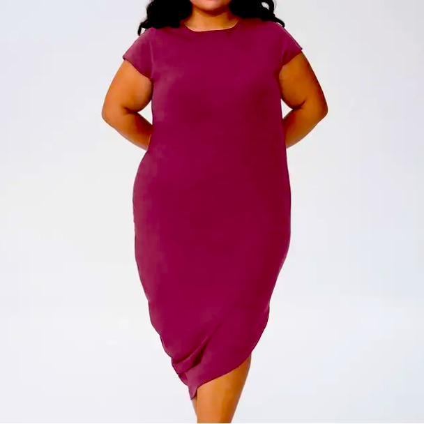 Universal Standard Iconic Geneva Rare Color Red Rust Marsala Dress Size 4xs 0
